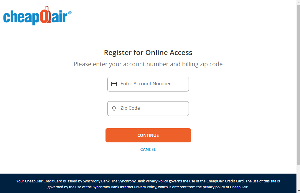 cheapoair credit card enroll